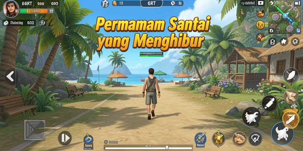 Screenshot gameplay 6RT yang penuh keseruan dan tantangan.