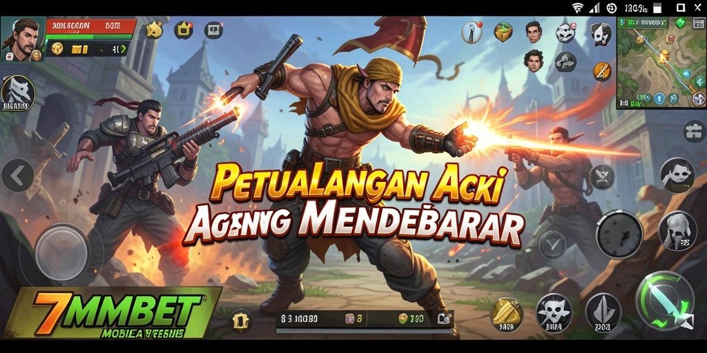 Screenshot gameplay 7MMBET menunjukkan aksi mendebarkan.