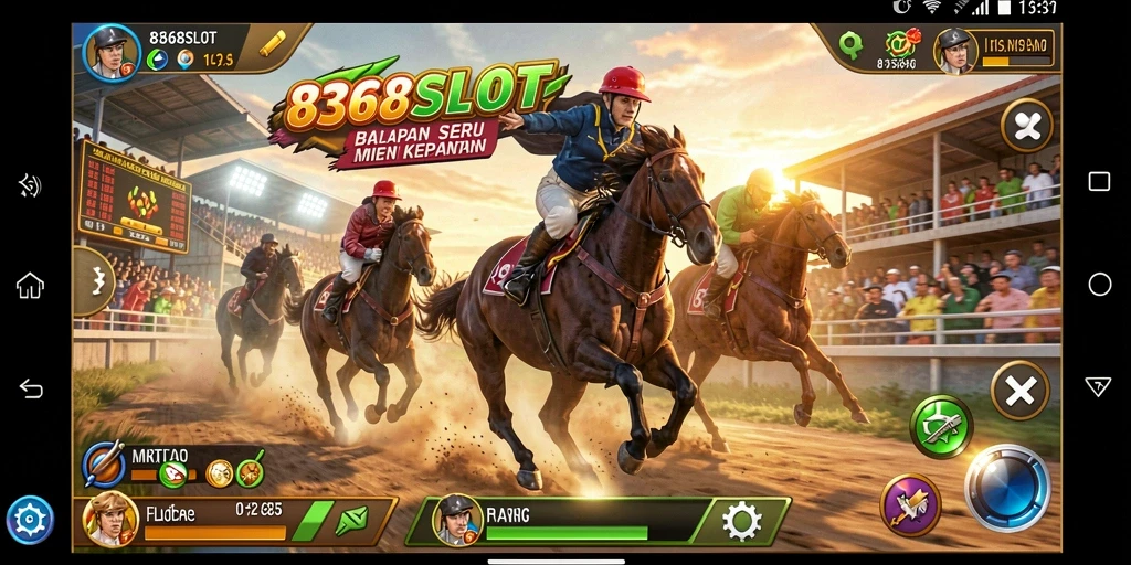 Gameplay menegangkan di 8368SLOT dengan kendaraan balap terbaik.