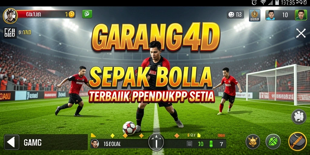 Screenshot GARANG4D menunjukkan aksi mendebarkan di lapangan sepak bola.