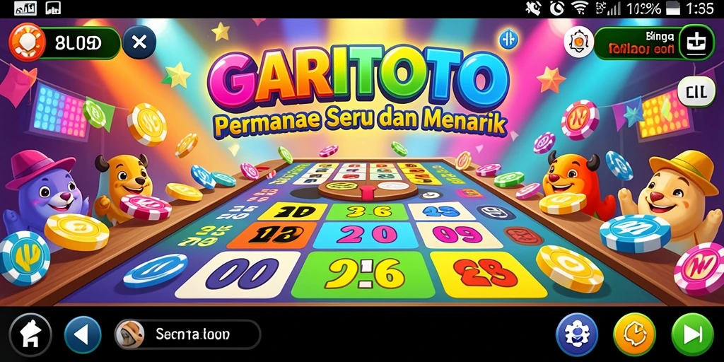 Tampilan gameplay GARITOTO yang menggembirakan dan mengasyikkan.