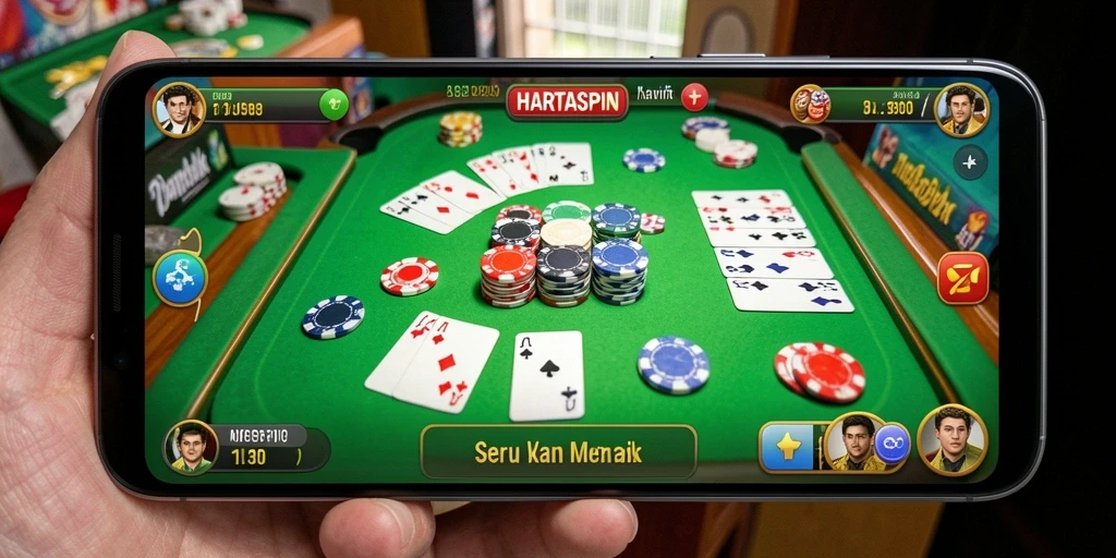 Tampilan gameplay HARTASPIN yang menarik dan interaktif.