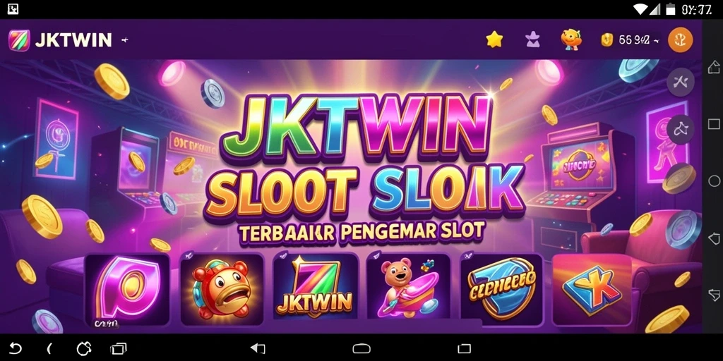 Screenshot gameplay JKTWIN menampilkan berbagai tema slot yang menarik.