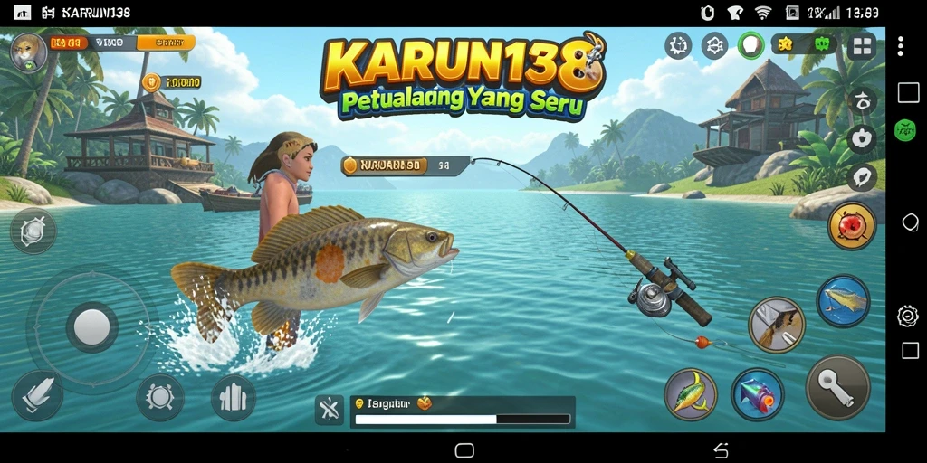 Tangkapan ikan menakjubkan dalam gameplay KARUN138.