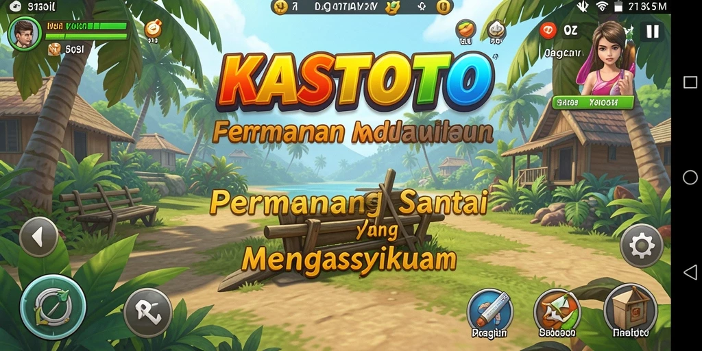 Tampilan gameplay KASTOTO yang menarik dan interaktif.