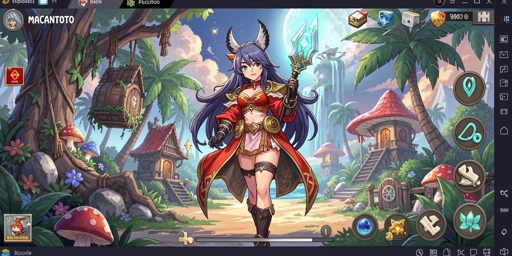 Tampilan gameplay menarik dari MACANTOTO yang menampilkan karakter anime.