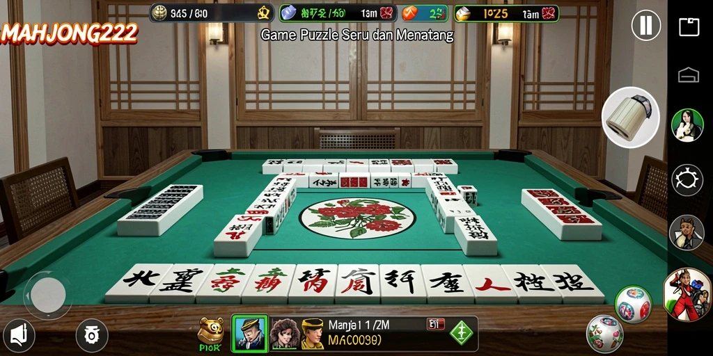 Tampilan gameplay <strong>MAHJONG222</strong> yang menarik dan penuh warna.