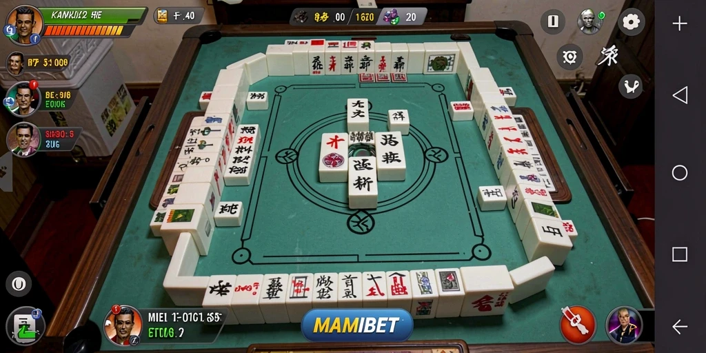 Tampilan gameplay seru MAMIBET dengan elemen Mahjong yang menarik.