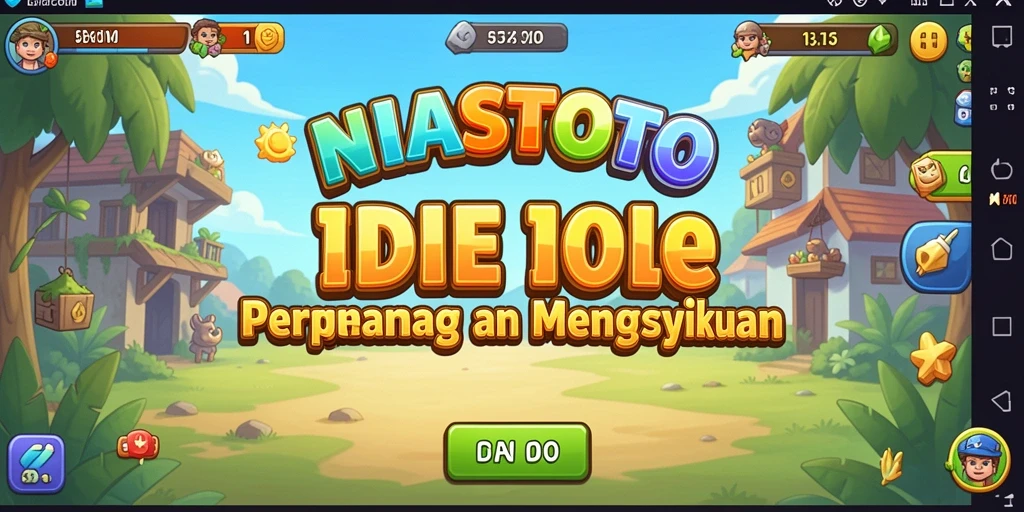 Screenshot gameplay NIASTOTO menampilkan aksi Idle yang mendebarkan.