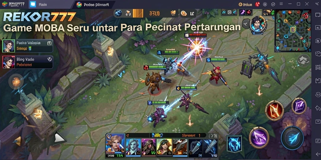 Tampilan gameplay menarik dari REKOR777 saat pertarungan seru.