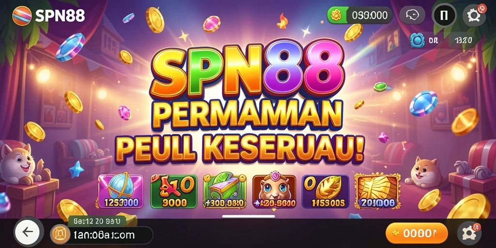 Tampilan gameplay SPN88 yang menarik dan penuh warna.