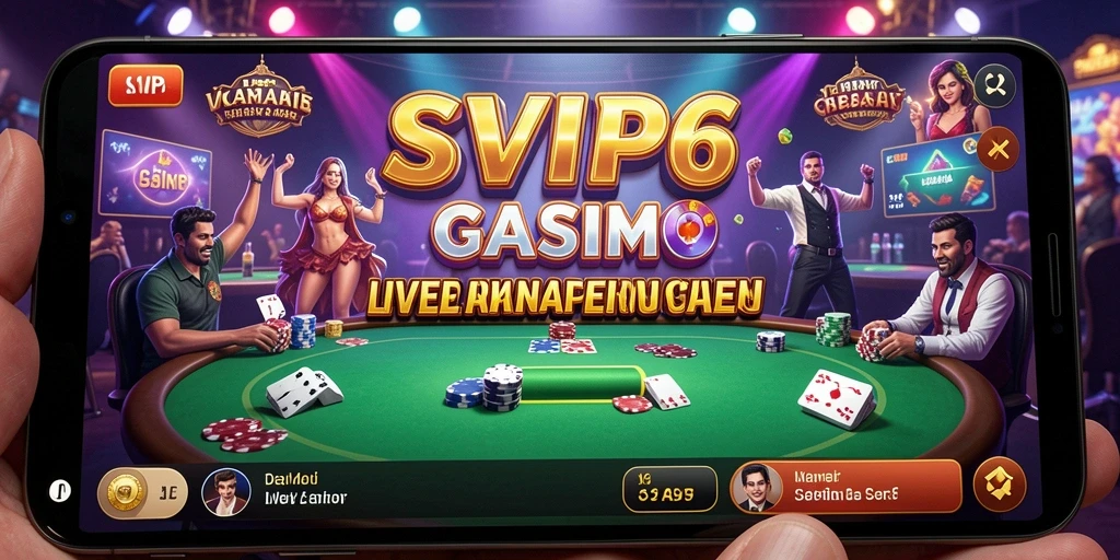 Screenshot SVIP6 menampilkan dealer profesional dan antarmuka permainan yang menarik.
