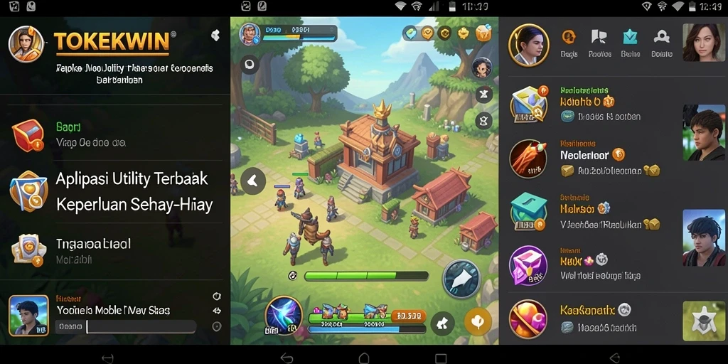 Screenshot utama TOKEKWIN menampilkan antarmuka yang sederhana dan fungsional.