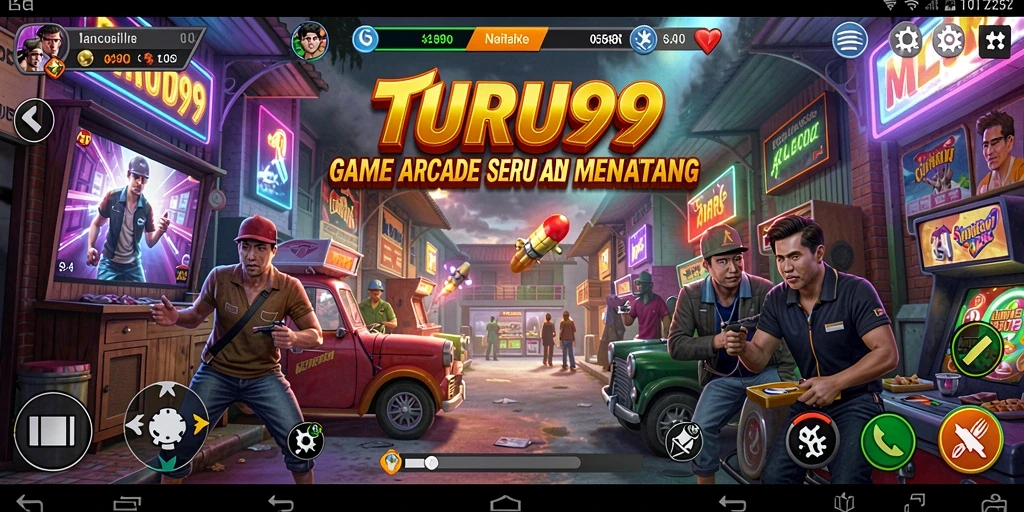 Tampilan gameplay seru dari TURU99 yang menantang.