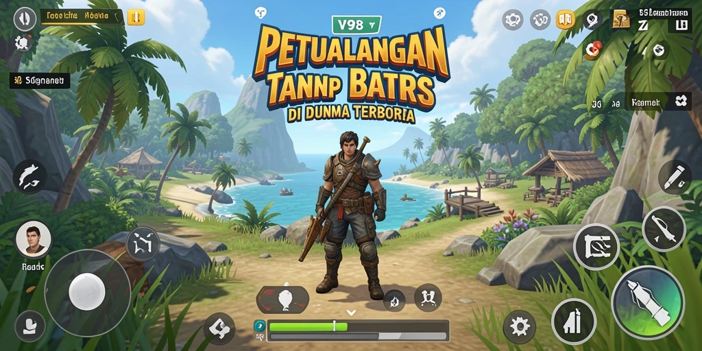 Screenshot V98 menampilkan gameplay Open World yang menakjubkan.